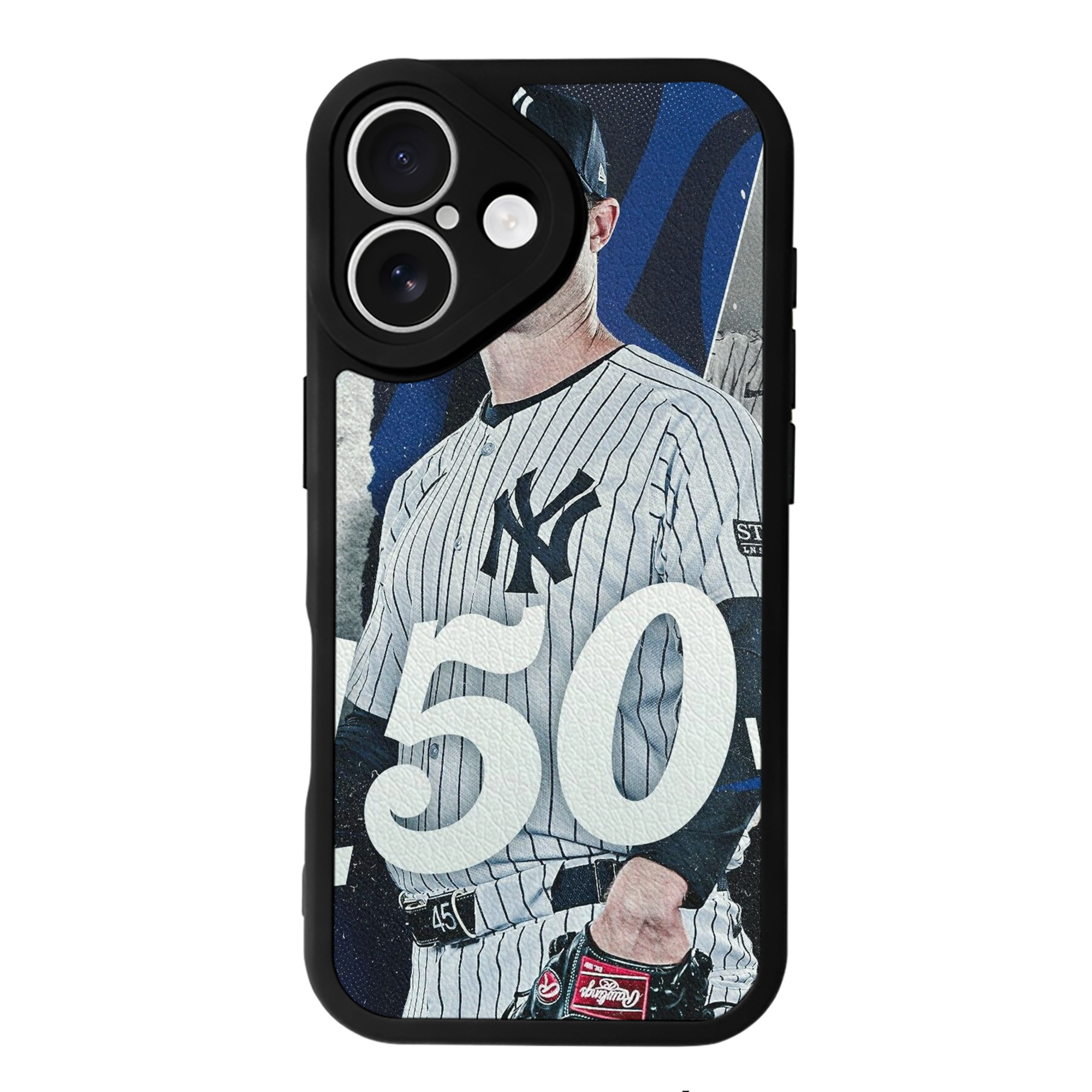 Gerrit Cole 10 IPhone 16 Silicone Leather Case – UV Print, Lambskin Texture – Perfect Fit, Wireless Charging Compatible, Scratch Resistant, Precise Cutouts – Stylish Protection For IPhone 16